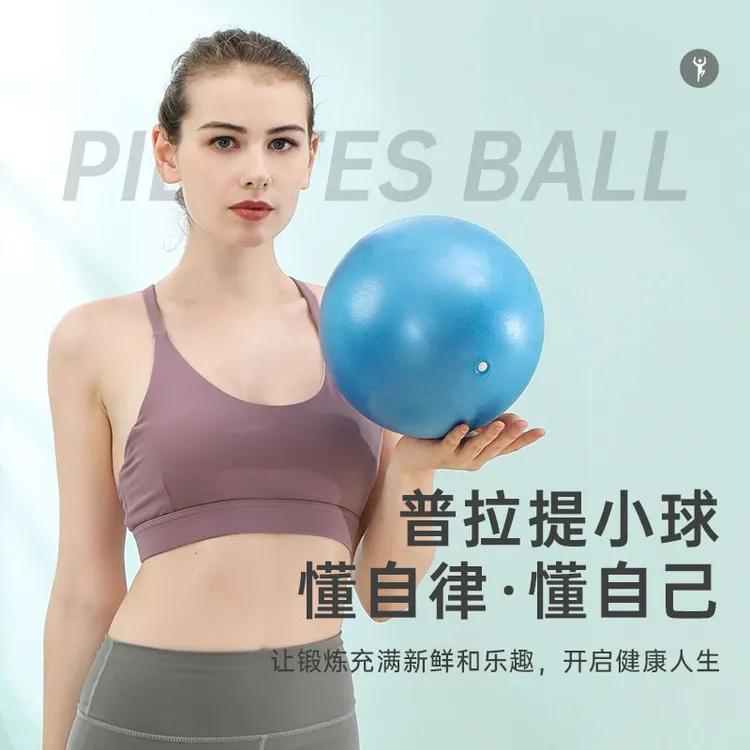 迷你瑜伽球磨砂耐磨体操球普拉提小球麦管健身球