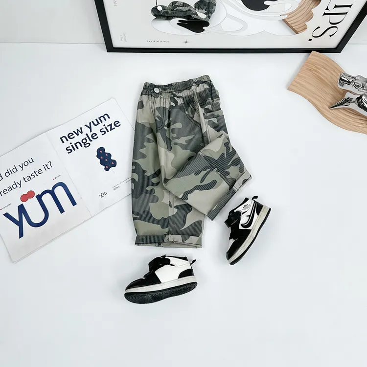 儿童七分裤子薄款男童休闲宽松夏季洋气宝宝 CXF3629悠悠童话童装