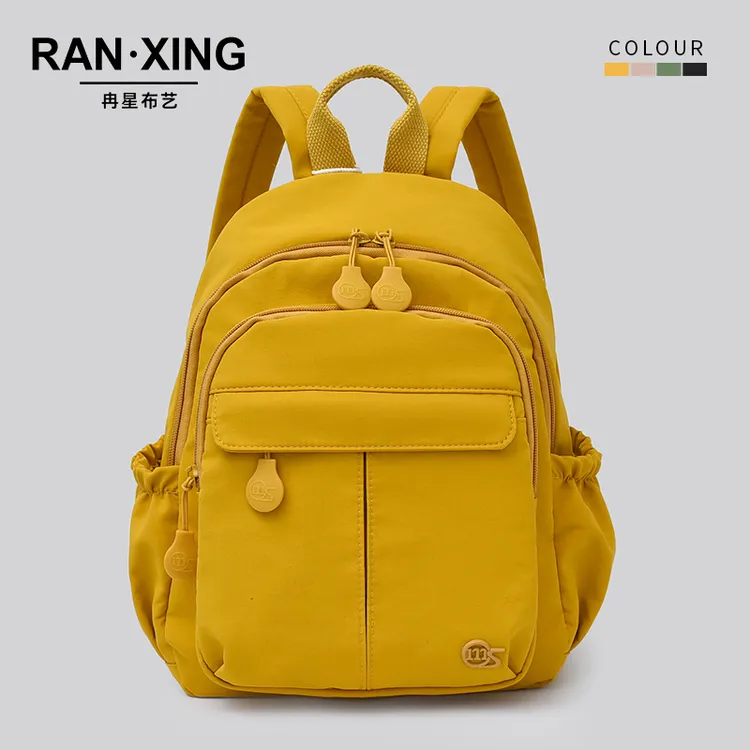 2025爆款轻便旅行双肩背包女士多隔层通勤书包百搭休闲防水妈咪包