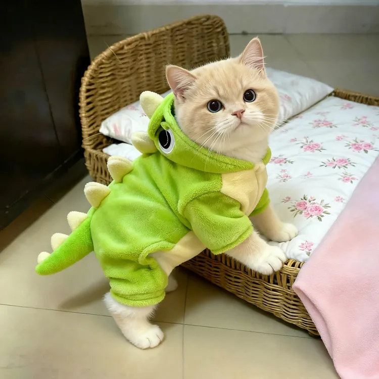 猫咪可爱小恐龙变身装秋冬款小猫布偶猫英短防掉毛小狗狗冬季服装
