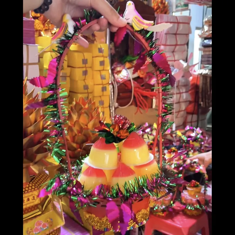 中秋果冻塑料花篮材料包1对
