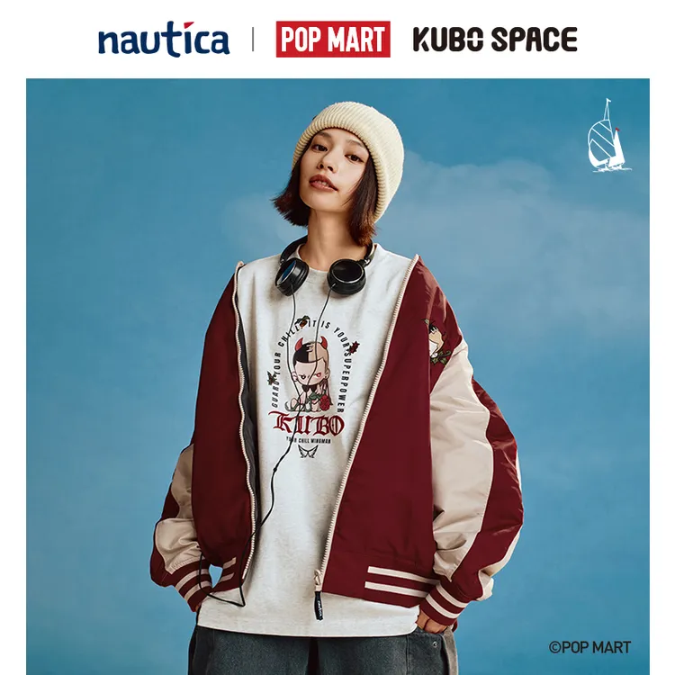 【 nauticaxPOPMART泡泡玛特KUBO联名】冬季夹克厚外套拼色PMJW5461