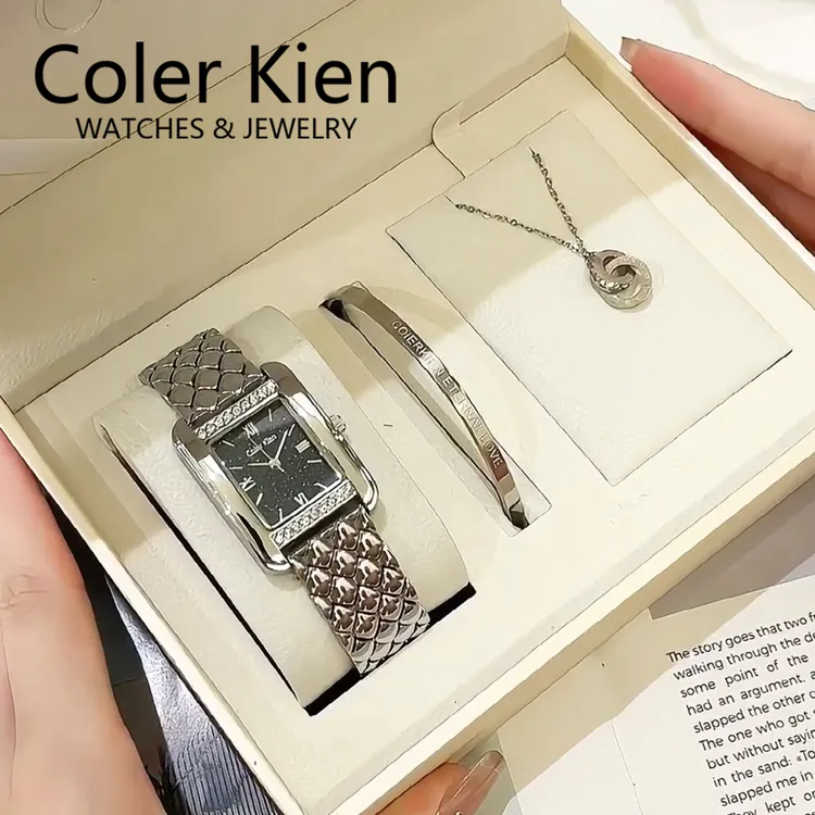 ColerKien【璀璨满天星】送女友送老婆爆款百搭防水方形时尚手表女