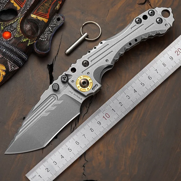 米勒T1跨境重型折刀高端收藏级小刀折户外高硬度手工刀野外求生刀