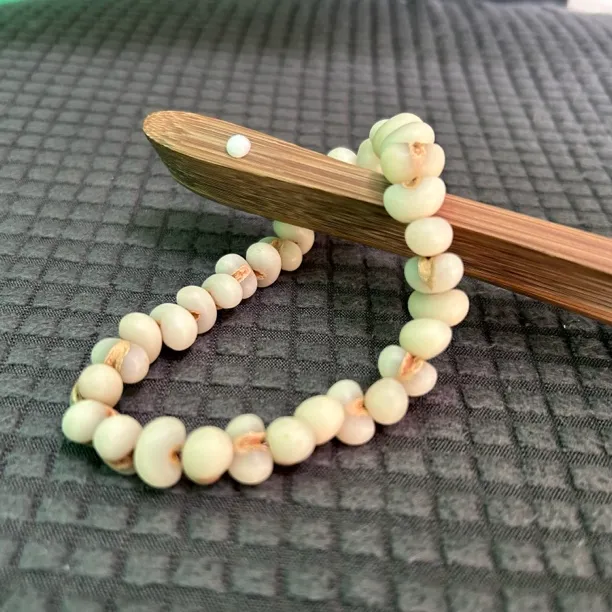 金佛草 老树原籽 手串 单圈32颗(8.5mm)文玩树籽 棕榈树打磨籽
