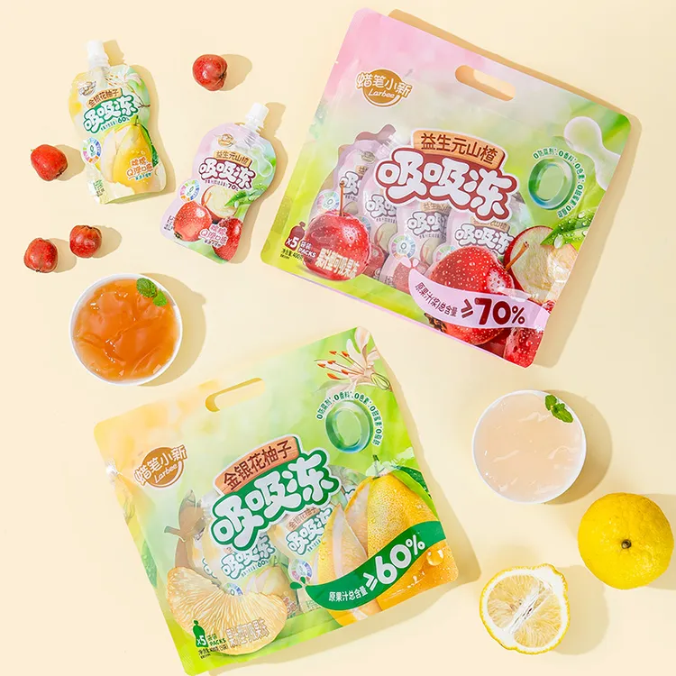 【26年1月到期】蜡笔小新 金银花柚子汁吸吸冻果汁果冻解馋休闲零食