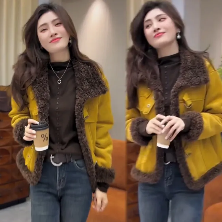 2025秋冬新款时尚显瘦气质网红高档洋气女高级百搭宽松大码外套潮