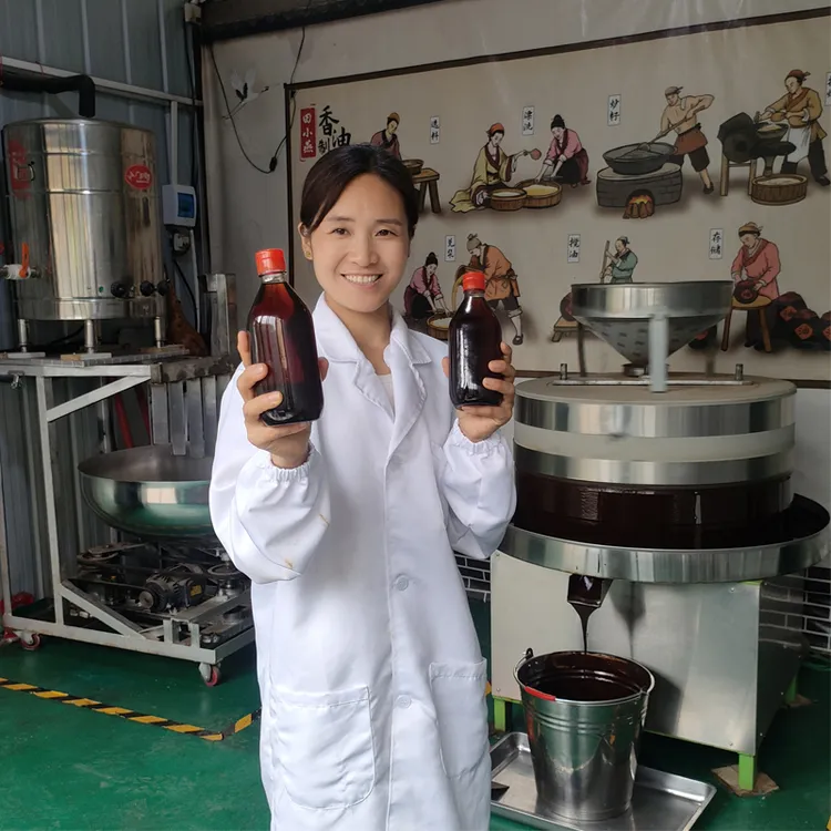【二瓶装】传统正宗白芝麻小磨香油火锅拌面配料石磨工艺水代法安徽