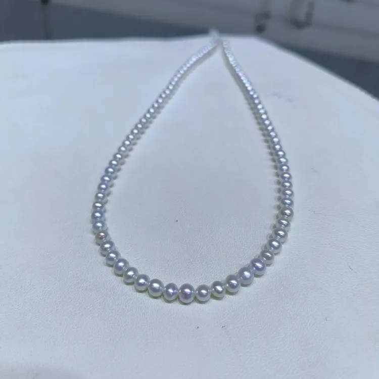 4-5mmbaby珠极光小米珠清冷气质近圆强光微瑕不是正圆的哦