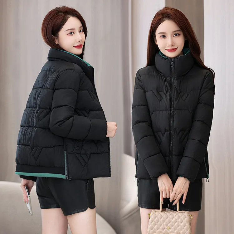2025秋冬新款立领棉服女短款减龄时尚小香风百搭显瘦保暖外套女