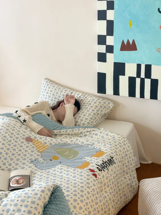 【baby house】新款正品秋冬必备保暖卡通风高颜值春秋被冬被懒人被