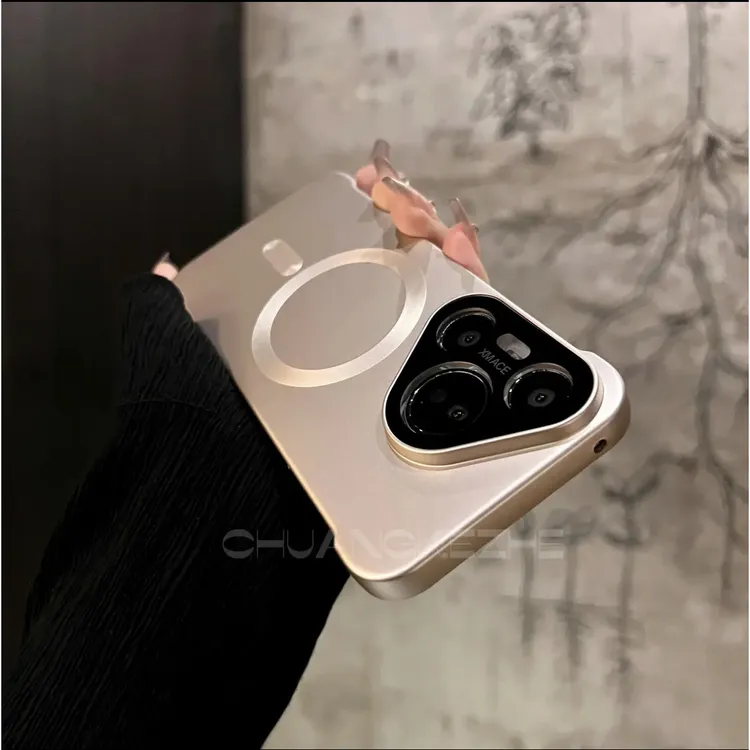 适用于华为pura70高级感无边框手机壳p70简约磁吸pro时尚百搭全包