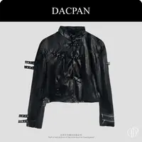DACPAN-“机车服”立领卡扣皮外套2025/盼·PP 8815-3