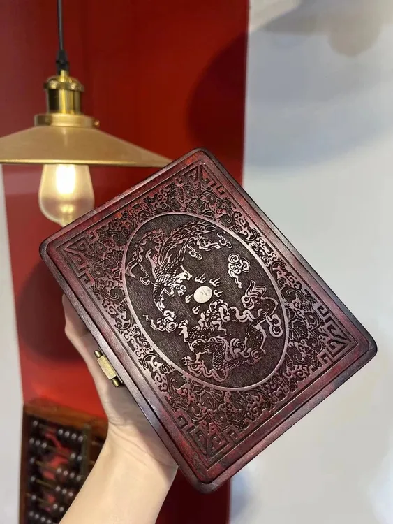 龙凤雕刻小首饰盒