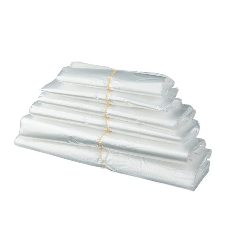 包子马夹袋早餐购物袋一次性袋子食品级手提袋白色透明外卖打包袋