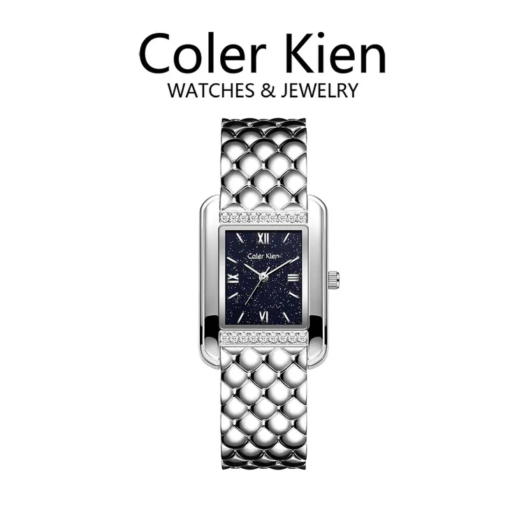 ColerKien【璀璨满天星】送女友送老婆爆款百搭防水方形时尚手表女