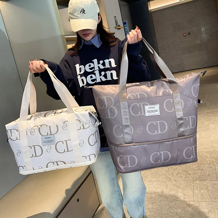 大容量男女款行李袋短途手提旅行轻便包旅游待产包收纳袋子健身包