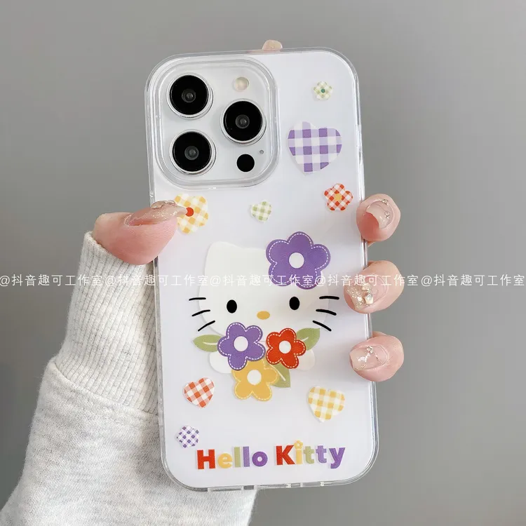 IMD奶油壳适用iphone16promax苹果15/14/13/12华为小米凯蒂手机壳