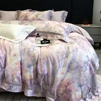 【爱丁堡花园】超柔超细旦天丝棉大版数码印花工艺款四件套H B 