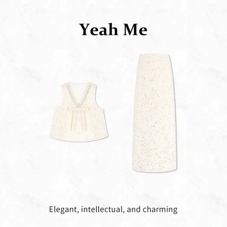 Yeah Me/也觅【索菲利亚】冬季新款千金风高级感气质显瘦半身裙套装