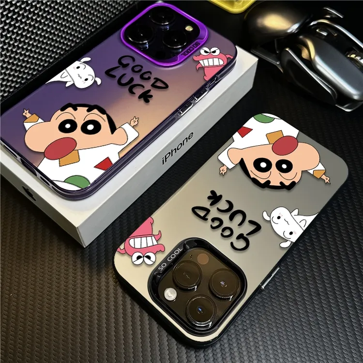 睡衣小新适用苹果16promax手机壳iPhone15创意14保护套17新款防摔