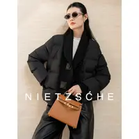 尼采 官方直营｜中古欧包2.0｜轻盈0压感 时尚减龄翻领 羽绒服61283