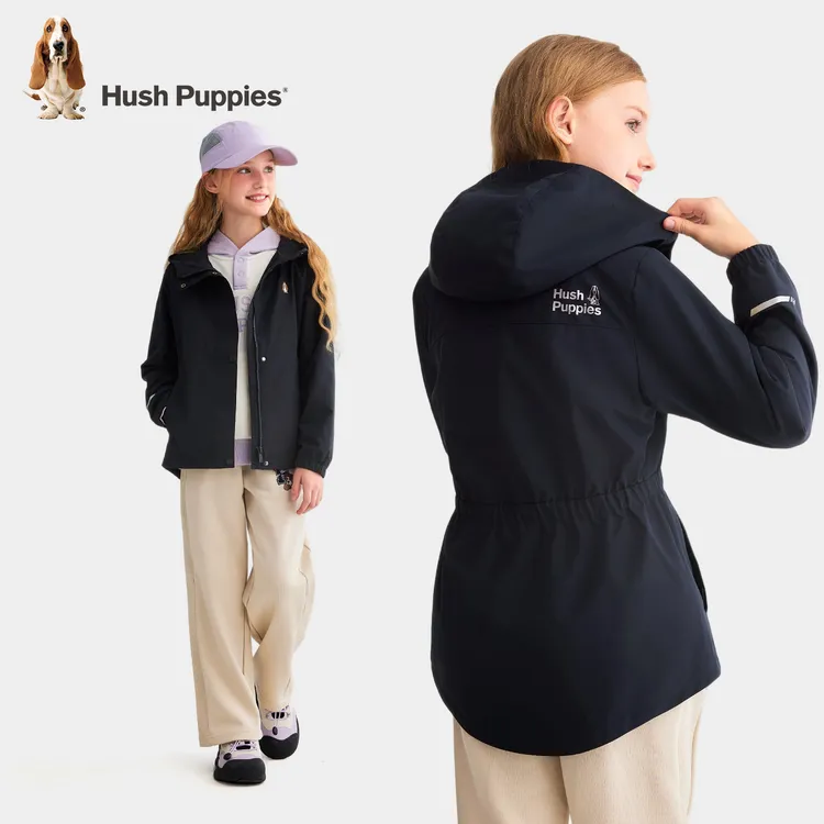 暇步士童装2025年秋季新款儿童防风户外薄外套透湿薄风衣