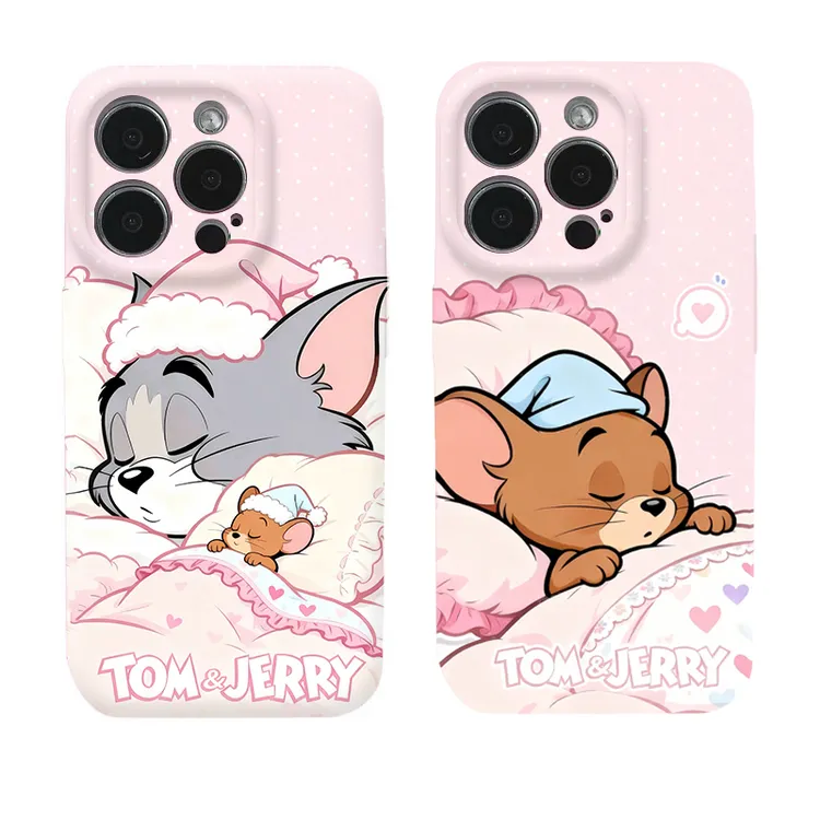 睡梦汤姆杰瑞适用iPhone17pro菲林手机壳苹果华为oppo小米vivo