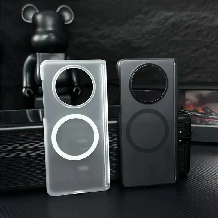 适用华为MateX6磁吸手机壳磨砂肤感双中轴保护套X5典藏版时尚防摔