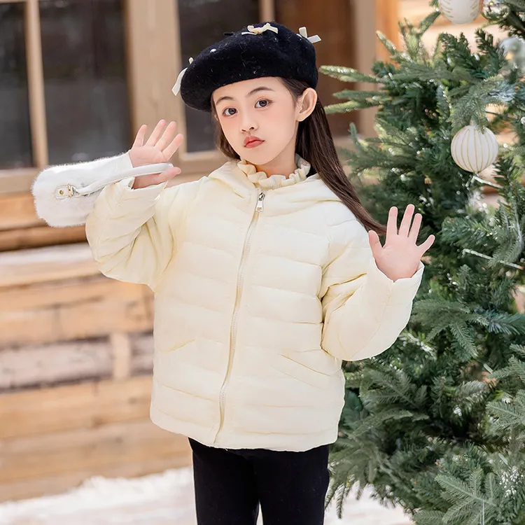 女童保暖羽绒服白鸭绒轻薄羽绒服9617
