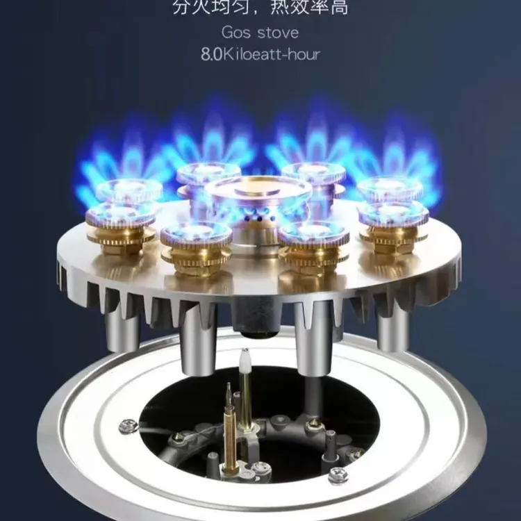 燃气灶火头火盖上进风灶具更换配件九孔猛火炉头分火器原装配件