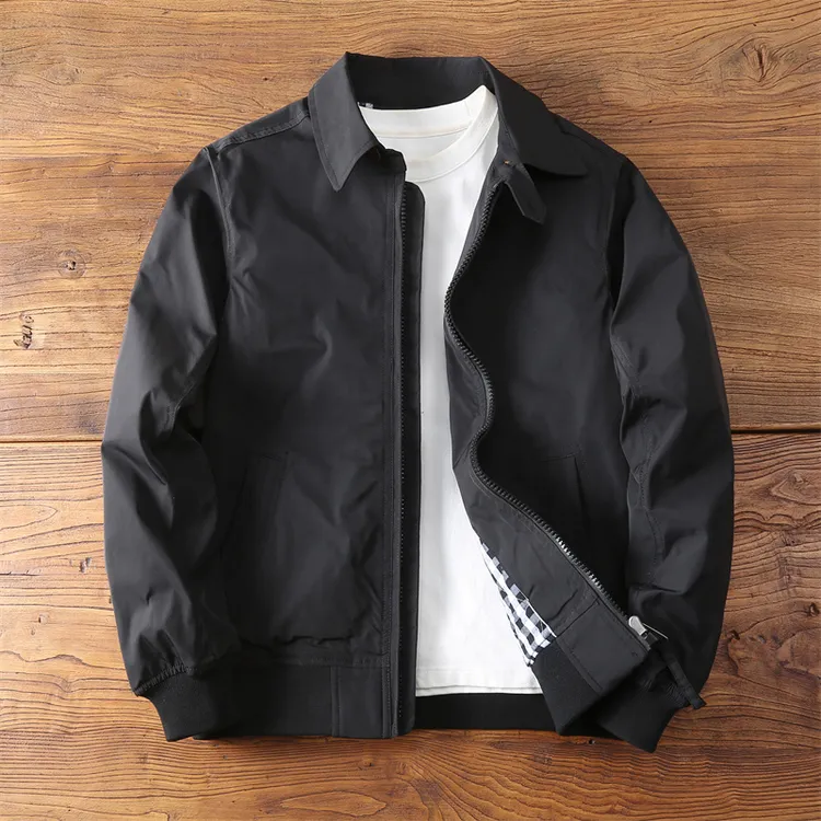 冬季阿美咔叽青年翻领夹棉厚款夹克外套男 户外工装水洗纯色上衣