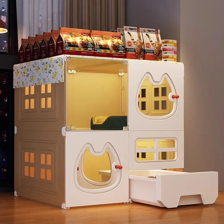 猫窝家用室内四季通用宠物围栏猫别墅猫屋特大号2025最新款猫笼子