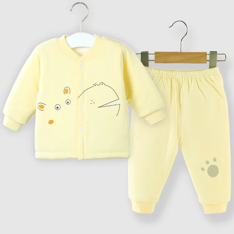 新生婴儿秋冬棉服套装加厚款男女宝宝保暖棉服冬季棉袄棉裤分体