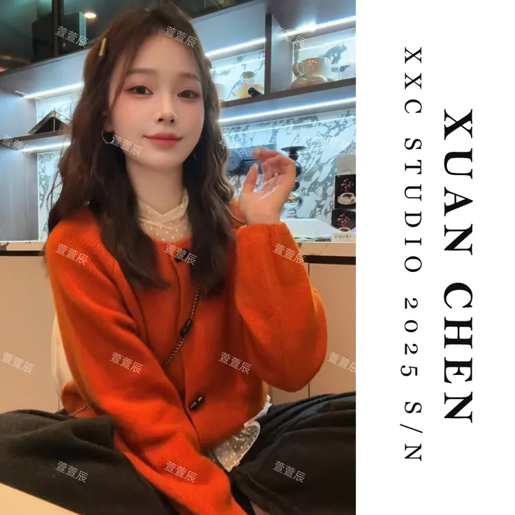 【自在风雅】秋季纯欲慵懒风女装韩版纯色绵羊毛毛衣开衫外套#8916