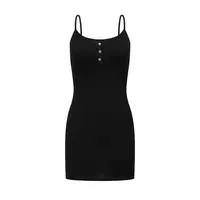 Okkaido Essential Tank Dress 基础款黑色吊带裙