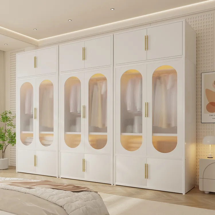 钢制衣柜家用卧室出租房用简易组装组合经济型大衣橱金属收纳柜子