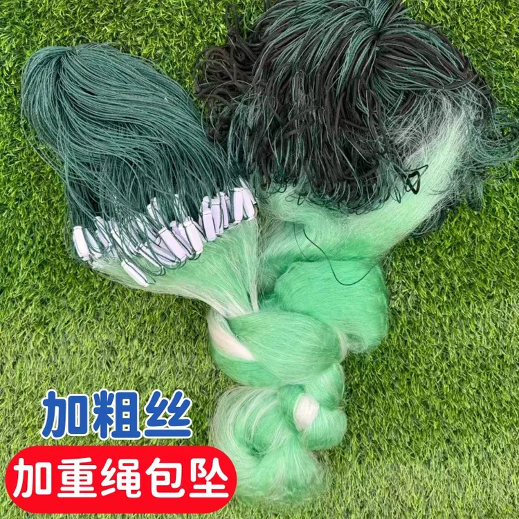 新品绳包坠三层沉网1.5米高-10米高鲫鱼网捕鱼网粘网50米100米长