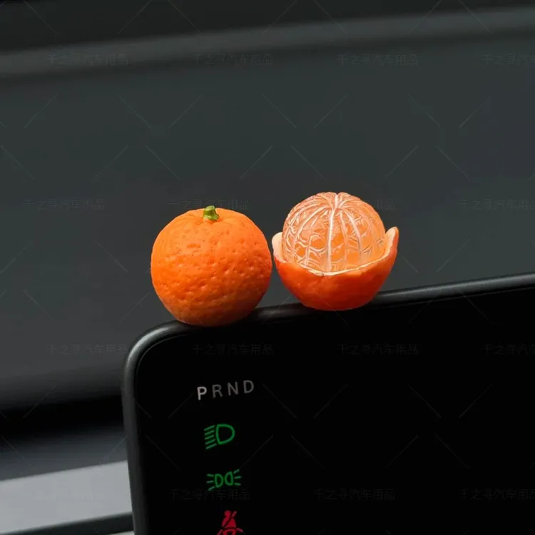 大橘大利汽车摆件中控台显示屏装饰治愈系创意个性高级感车内装饰