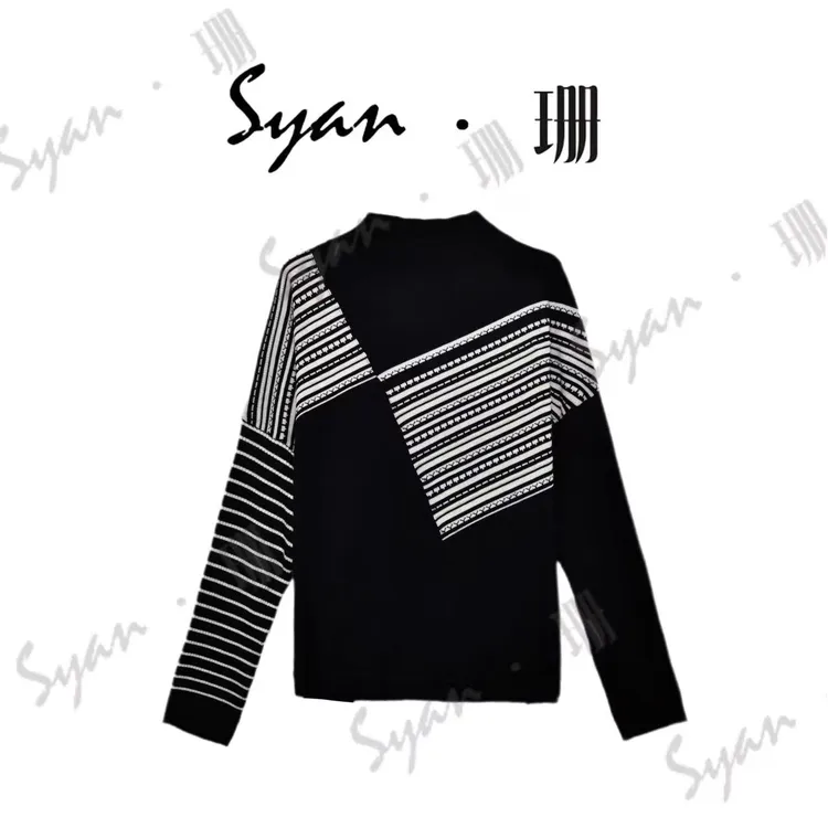 Syan【主旋律】新款保暖洋气时尚百搭简约休闲长袖加厚半高圆领毛衣