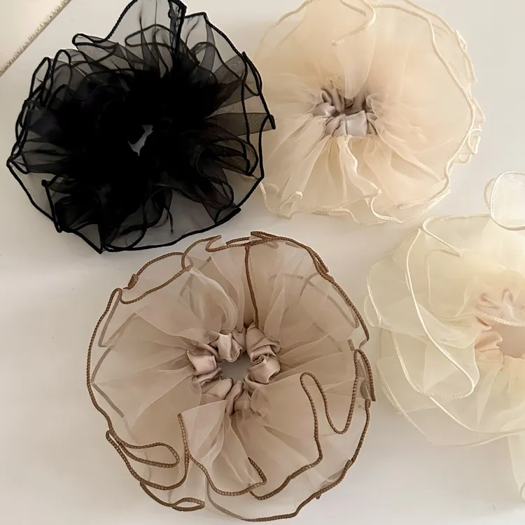 韩国东大门新款发饰气质波点发圈高级感扎头发低马尾绑头发头绳女