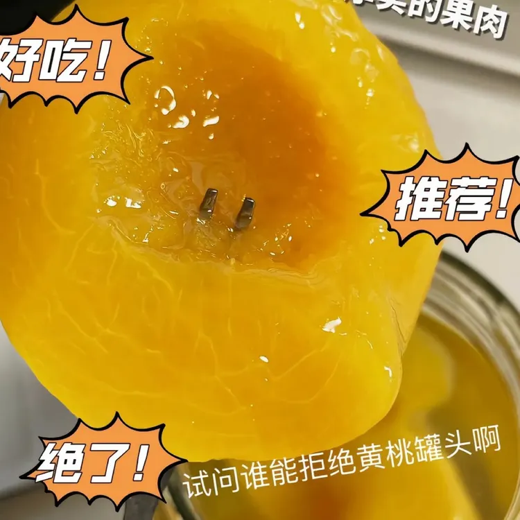 纯手工黄桃罐头无添加（到手4瓶）
