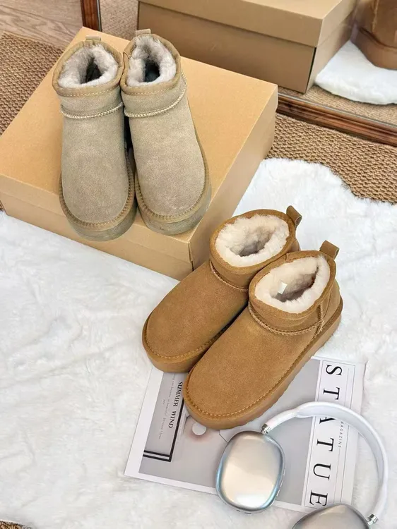 【厚底】冬雨款女款百搭牛皮加厚保暖经典时尚冬季加绒雪地靴