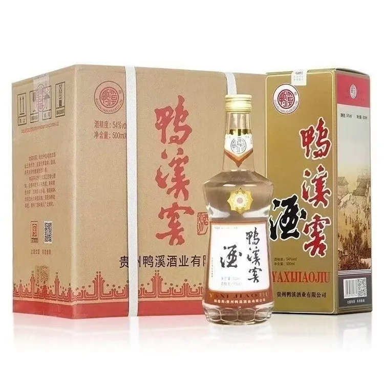 鸭溪54度浓香型纯粮食复古版高度白酒500ml整箱6瓶500