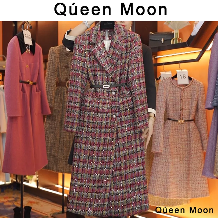 编码A87【QúeenMoon】经典轻奢百搭小香风羽绒服外套女 (定制女装)