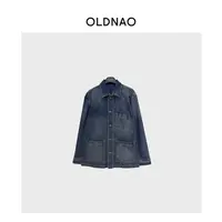 【OLDNAO】黑标高定线复古蓝水洗牛仔外套-NN-79