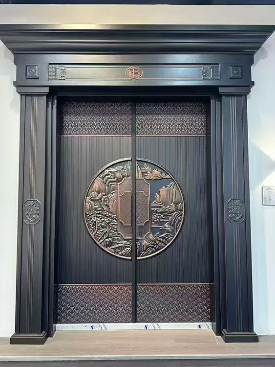 锌合金别墅大门自建房入户入户门防盗门2025年新款