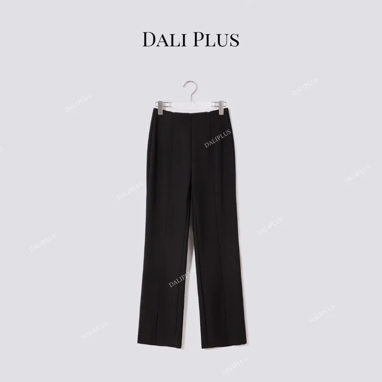 DALI PLUS“瘦瘦裤”弹力松紧腰通勤百搭长裤-D5ST1343