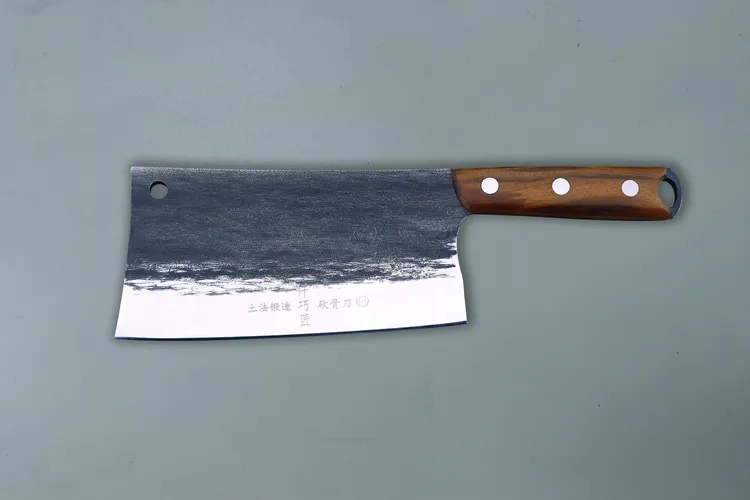 仟巧匠5Cr15钼钒钢古法手工锻打1.7斤砍骨刀