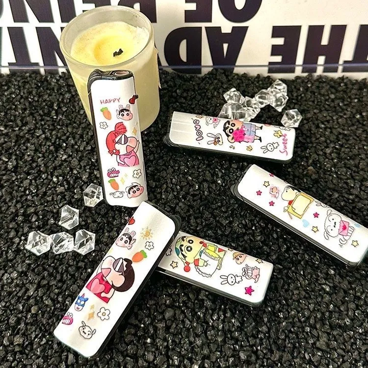 【蜡笔小新】可爱高颜值蓝焰防风直冲打火机创意网红爆款男友礼物